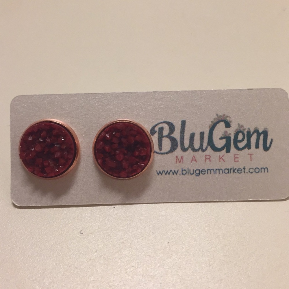 Blue Gem Market Hot Pink Earrings